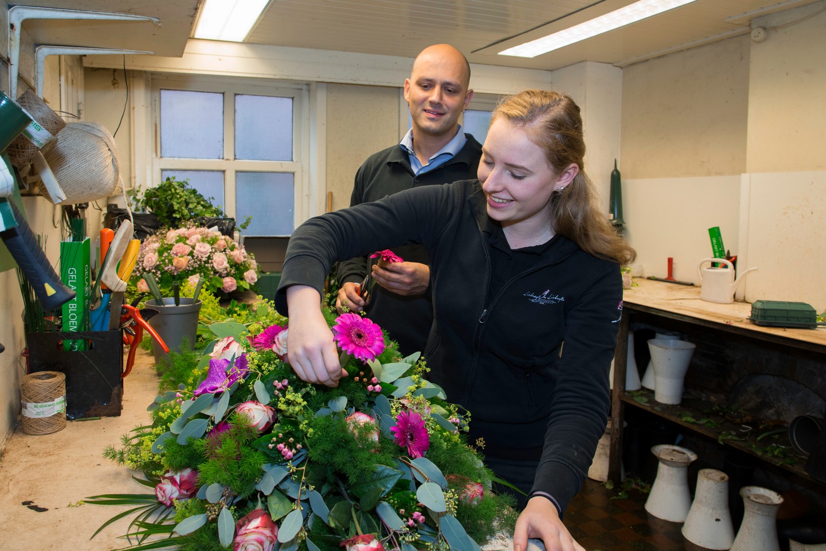 Afbeelding Medewerker bloem, groen en styling