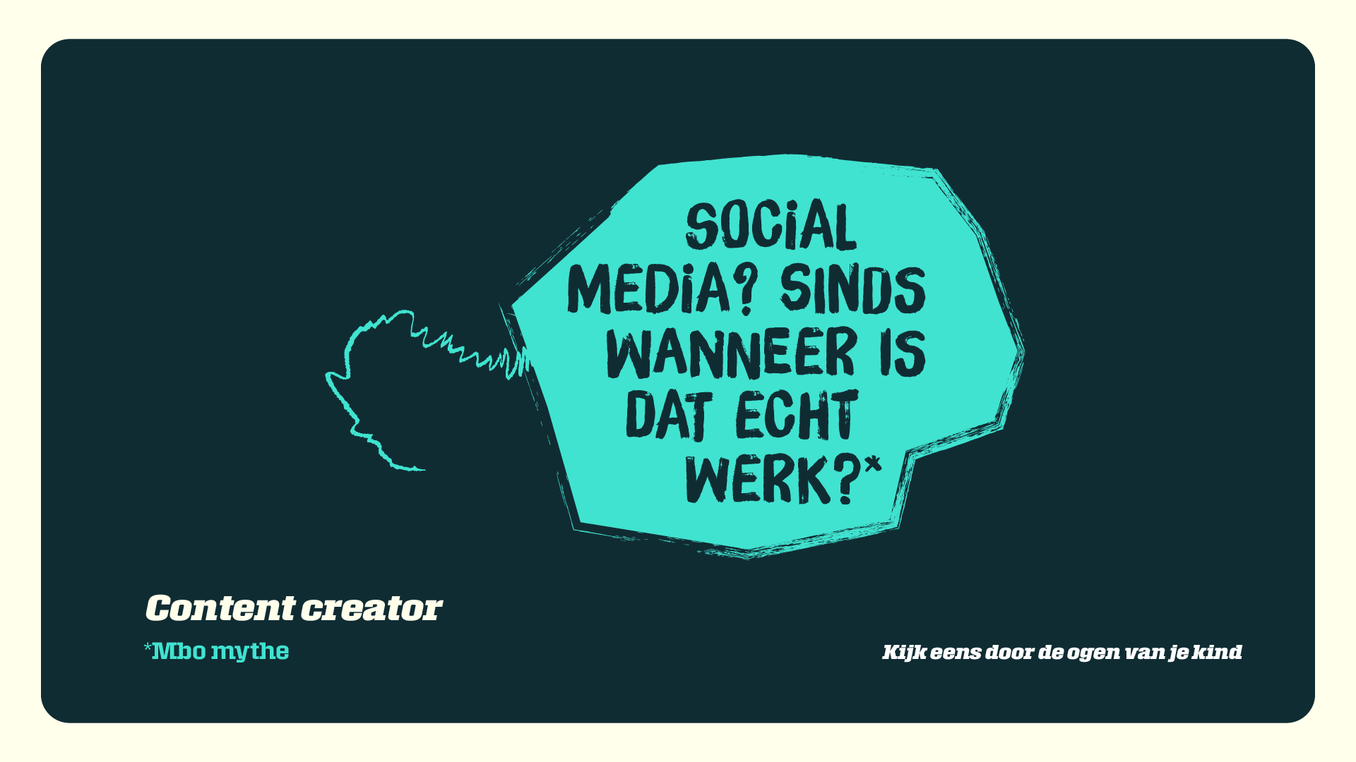 Mbo-mythe over de content creator