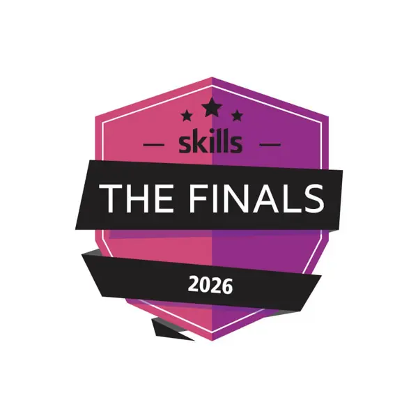 Logo Skills the Finals met jaartal 2026, promotie voor mbo-vakwedstrijden in Brabanthallen Den Bosch